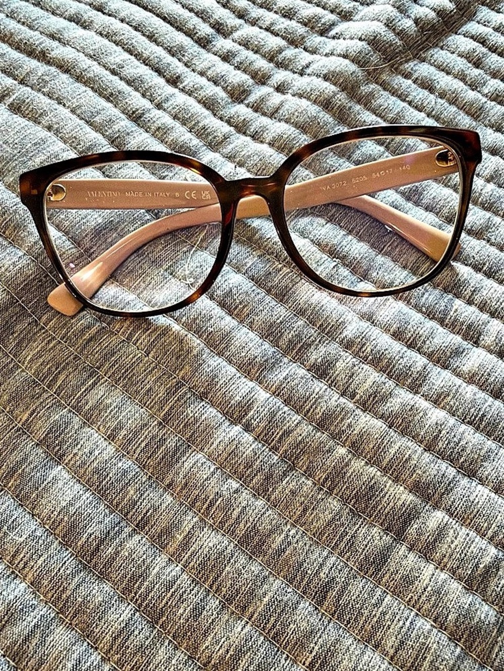 Valentino Glasses in Brown & Pink/Mauve Like New